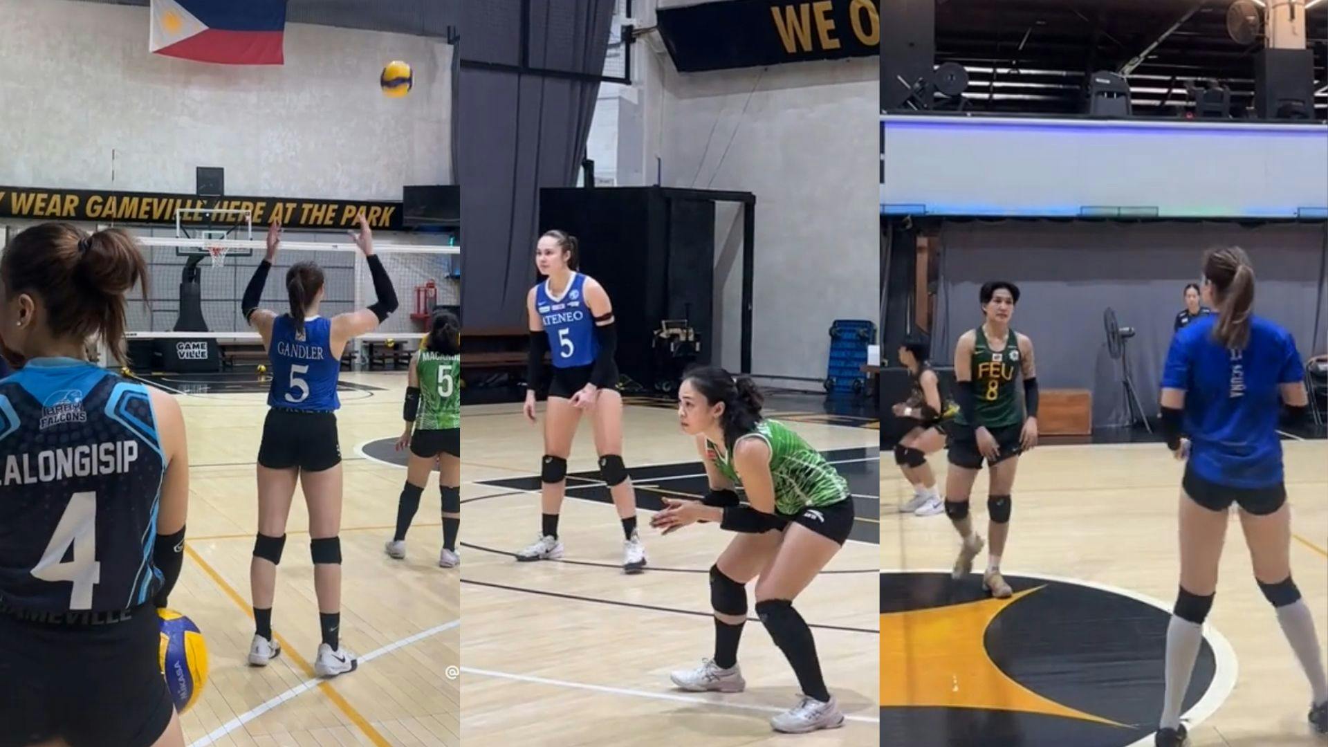 Vanie Gandler, Cignal HD Spikers relive their UAAP days in throwback training session